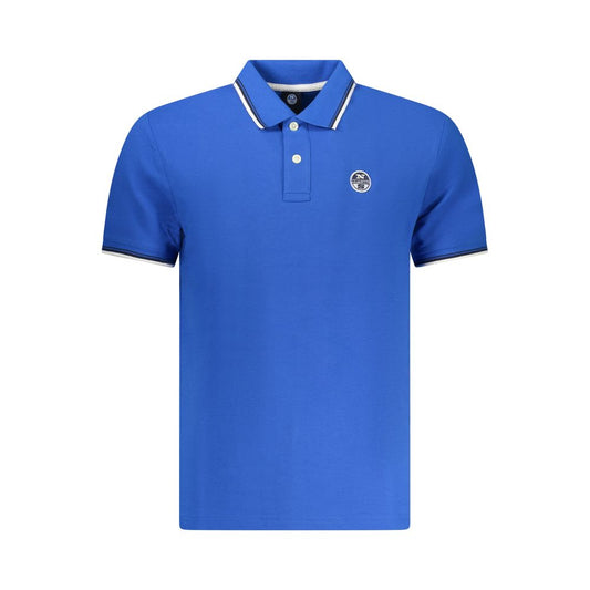 North Sails Blue Cotton Men Polo Shirt North Sails