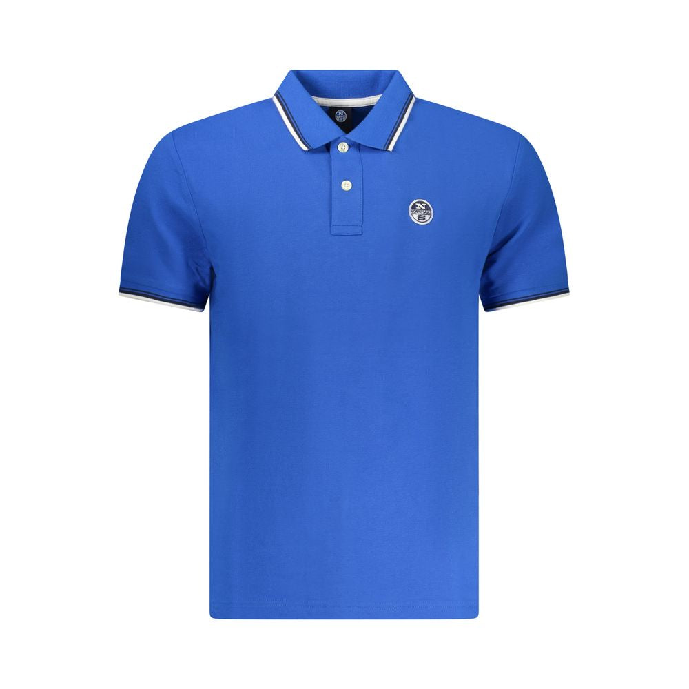 North Sails Blue Cotton Men Polo Shirt North Sails