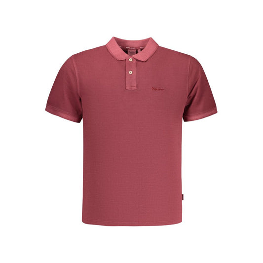 Pepe Jeans Red Cotton Men's Polo Shirt Pepe Jeans