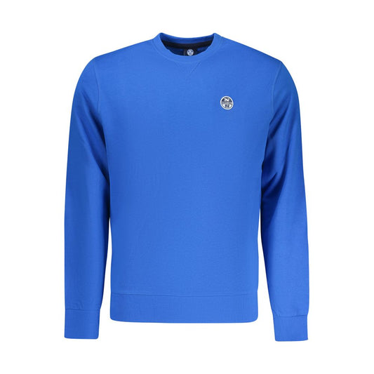 North Sails Blue Cotton Mens Sweatshirt North Sails