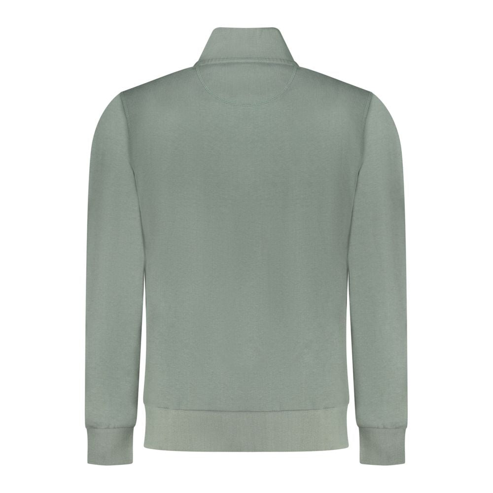North Sails Verde cotton men's sweatshirt with crew neck and long sleeves, featuring a classic design and soft fabric.