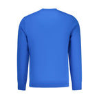 North Sails blue cotton men's sweatshirt shown with round neckline and long sleeves, casual style.