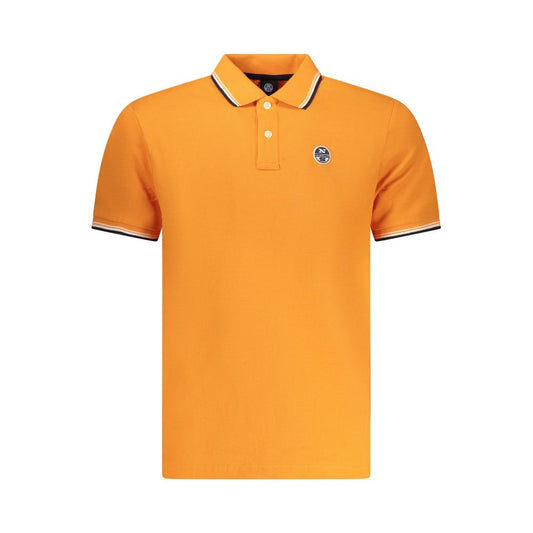North Sails Arancione Cotton Men Polo North Sails