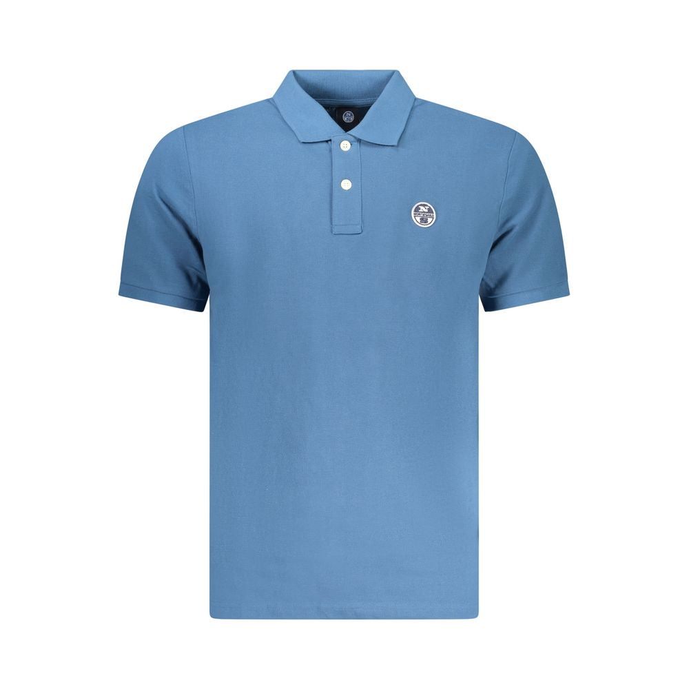 North Sails Blue Cotton Men Polo Shirt North Sails