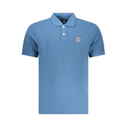 North Sails Blue Cotton Men Polo Shirt North Sails