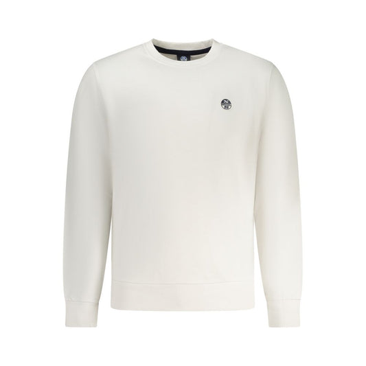 North Sails White Cotton Mens Sweatshirt North Sails