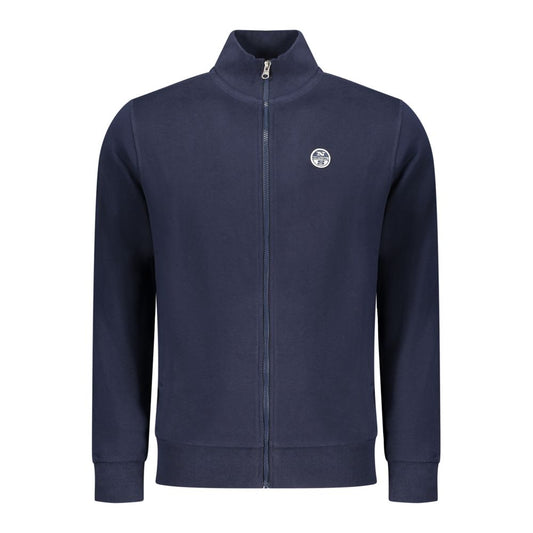 North Sails Blue Cotton Men Sweatshirt North Sails