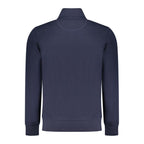 Blue cotton men's sweatshirt by North Sails featuring a crew neck and casual fit, displayed on a plain background.