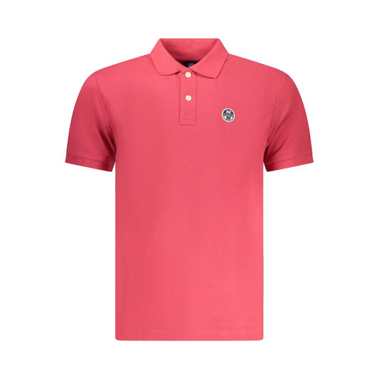 North Sails Red Cotton Men Polo Shirt North Sails
