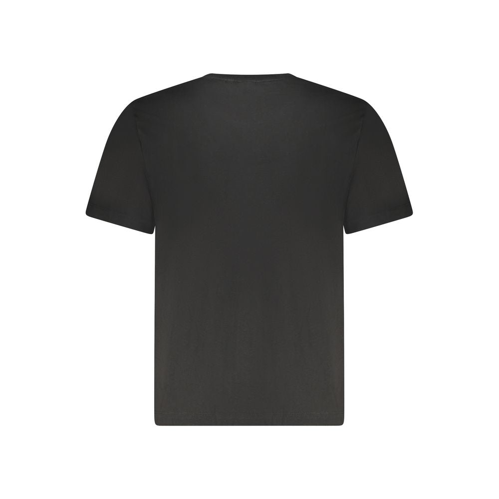 Black Pepe Jeans men's cotton T-shirt with a round neckline and short sleeves, displayed on a plain background.