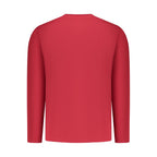 Pepe Jeans Rosso cotton men's T-shirt in red with round neckline and short sleeves, casual everyday wear.