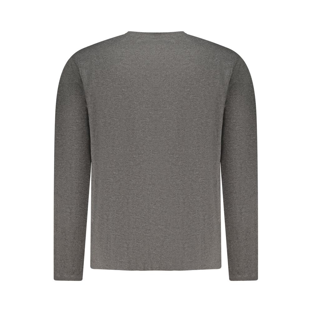 Pepe Jeans men's gray cotton T-shirt with round neckline and short sleeves, casual and comfortable for everyday wear.