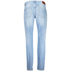 Pepe Jeans Azzurro cotton women's jeans, fitted style with classic five-pocket design, in a light blue denim fabric.