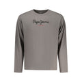 Pepe Jeans men's gray cotton T-shirt with round neckline and short sleeves, casual and comfortable everyday wear.