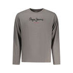 Pepe Jeans men's gray cotton T-shirt with round neckline and short sleeves, casual and comfortable everyday wear.