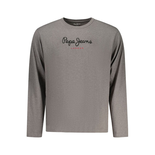 Pepe Jeans Grigio Cotton Men T-Shirt Pepe Jeans