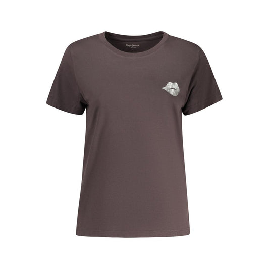 Pepe Jeans Black Cotton Women T-Shirt Pepe Jeans