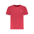 Pepe Jeans Rosso cotton men's T-shirt in red with crew neckline and short sleeves, casual style for everyday wear.