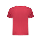 Pepe Jeans Rosso cotton men's T-shirt with round neckline and short sleeves, in a vibrant red color.