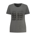Black cotton women's T-shirt by Pepe Jeans with a classic crew neckline and simple design.