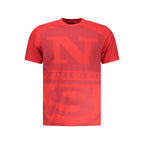North Sails Rosso Cotton Men’s T-Shirt, white, casual crew neck tee with North Sails branding on front, soft cotton fabric.