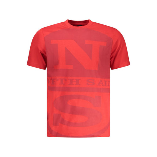 North Sails Rosso Cotton Men T-Shirt North Sails