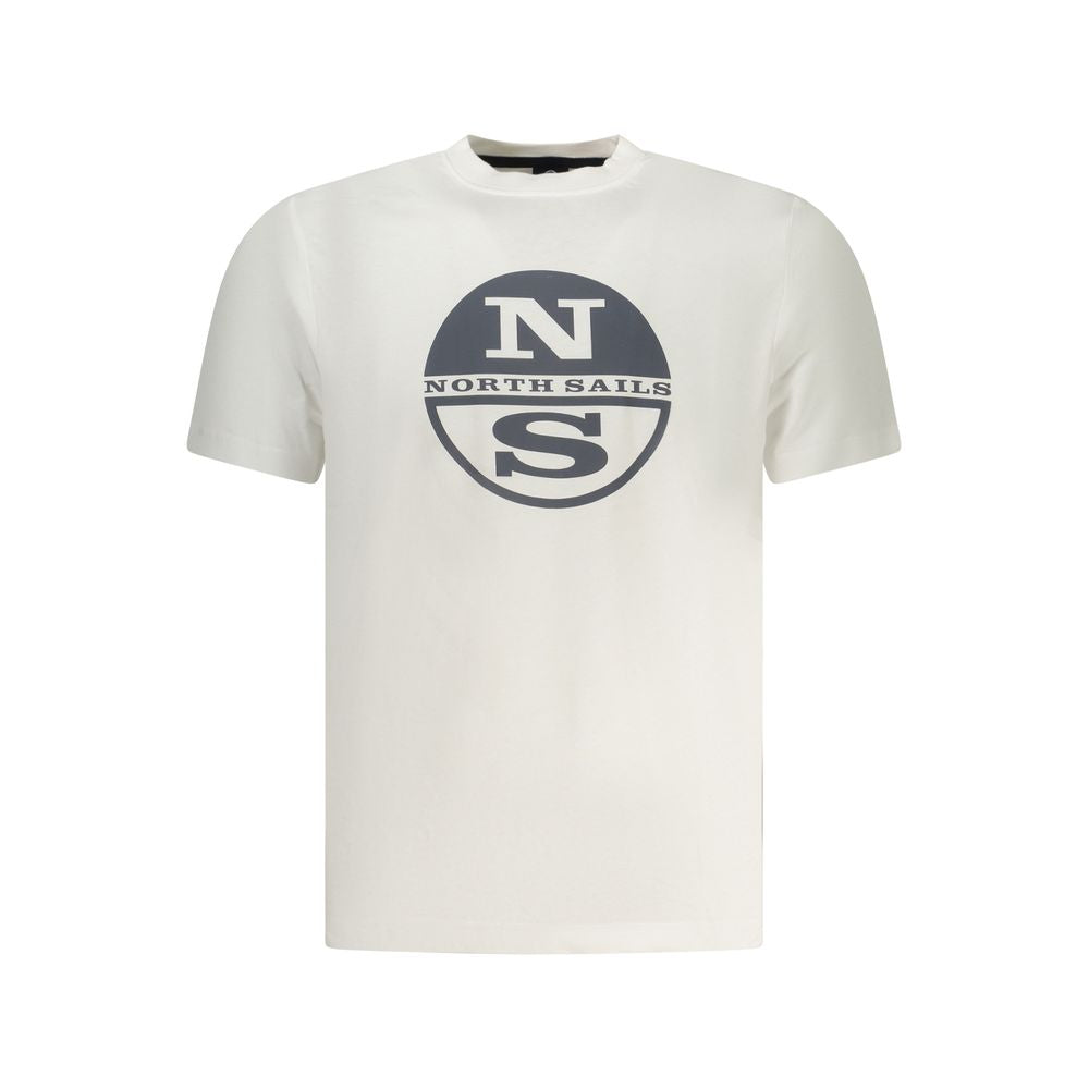 North Sails White Cotton Men T-Shirt - Eljoys Fashion 