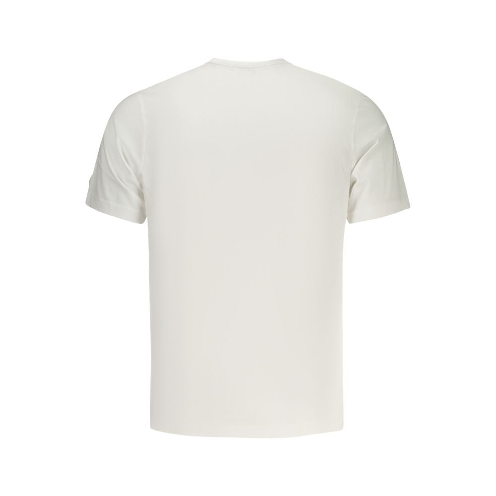 White North Sails cotton men's T-shirt with crew neckline and casual fit, displayed on a plain background.