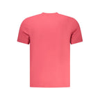 Red cotton men's T-shirt by North Sails, featuring a classic crew neck and casual fit, displayed flat on a white background.