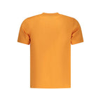 North Sails Arancione cotton men's T-shirt with short sleeves and round neckline, featuring the North Sails logo on the chest.