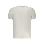North Sails Bianco Cotton men's T-shirt displayed on a hanger, featuring a classic white design and crew neck style.