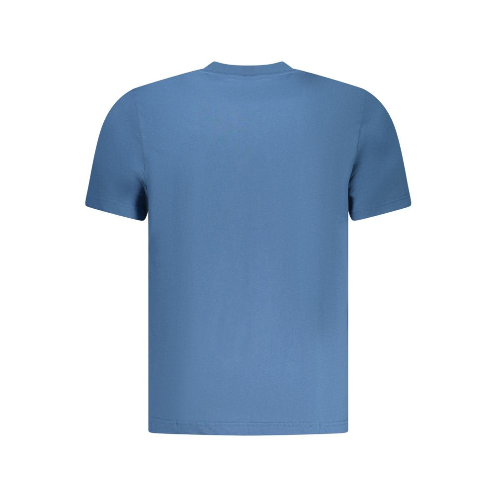 Blue cotton men's T-shirt by North Sails featuring a classic crew neck and short sleeves.