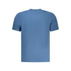 Blue cotton men's T-shirt by North Sails featuring a classic crew neck and short sleeves.