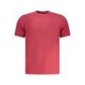 North Sails Rosso cotton men's T-shirt with a classic crew neck and branding, in a vibrant red color.