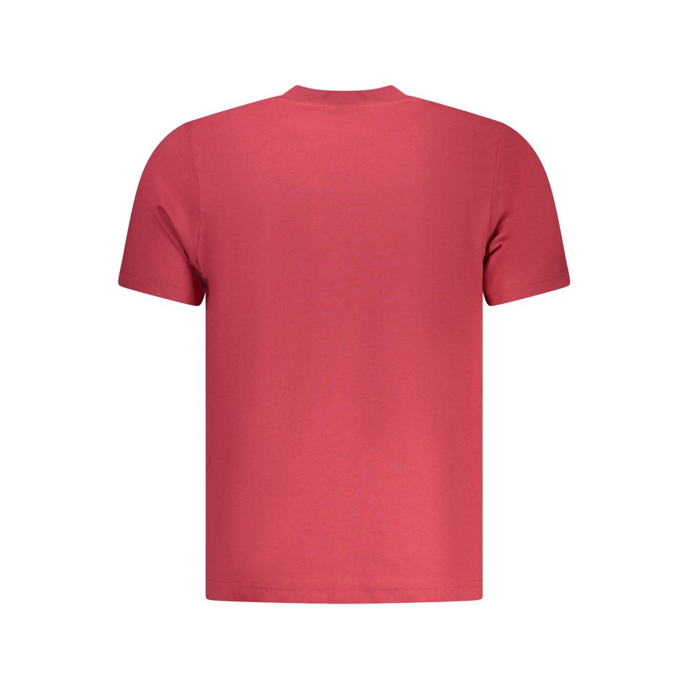 North Sails Rosso cotton men's T-shirt with crew neck and short sleeves, featuring a minimalist design and soft fabric.