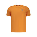 North Sails Arancione cotton men's T-shirt with crew neck and short sleeves, displayed flat against a white background.