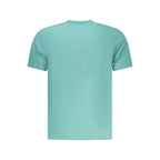North Sails Azzurro cotton men's T-shirt showing a classic fit and blue color with the North Sails logo on the chest.