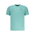 North Sails Azzurro cotton men's T-shirt with crew neck and short sleeves, light blue color, casual style.