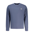 Blue cotton men's sweatshirt by North Sails, featuring a crew neck and long sleeves, casual style for everyday wear.