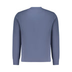 Blue cotton men's sweatshirt by North Sails featuring a relaxed fit and classic crewneck design.