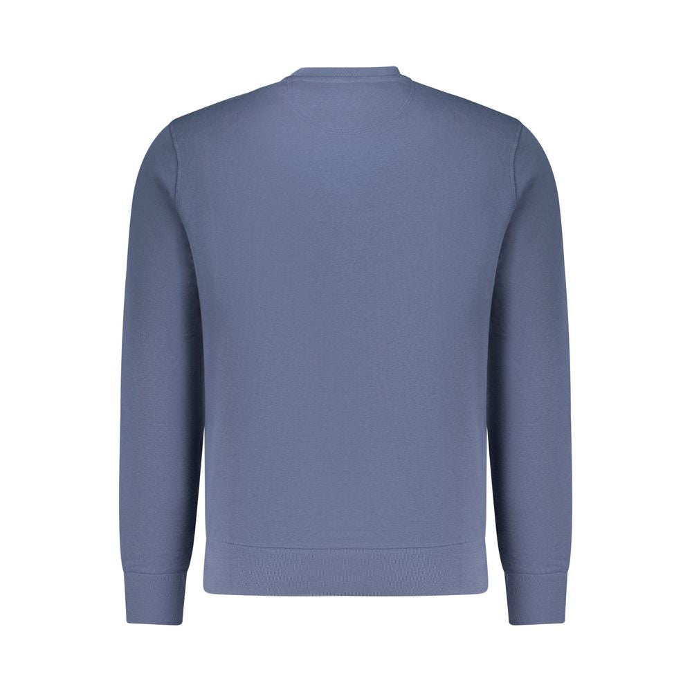 Blue cotton men's sweatshirt by North Sails featuring a relaxed fit and classic crewneck design.