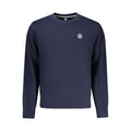 North Sails men's blue cotton sweatshirt with a crewneck and long sleeves, casual and comfortable for everyday wear.