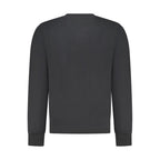 Black North Sails cotton men's sweatshirt with a relaxed fit and crew neckline, featuring the North Sails logo on the chest.