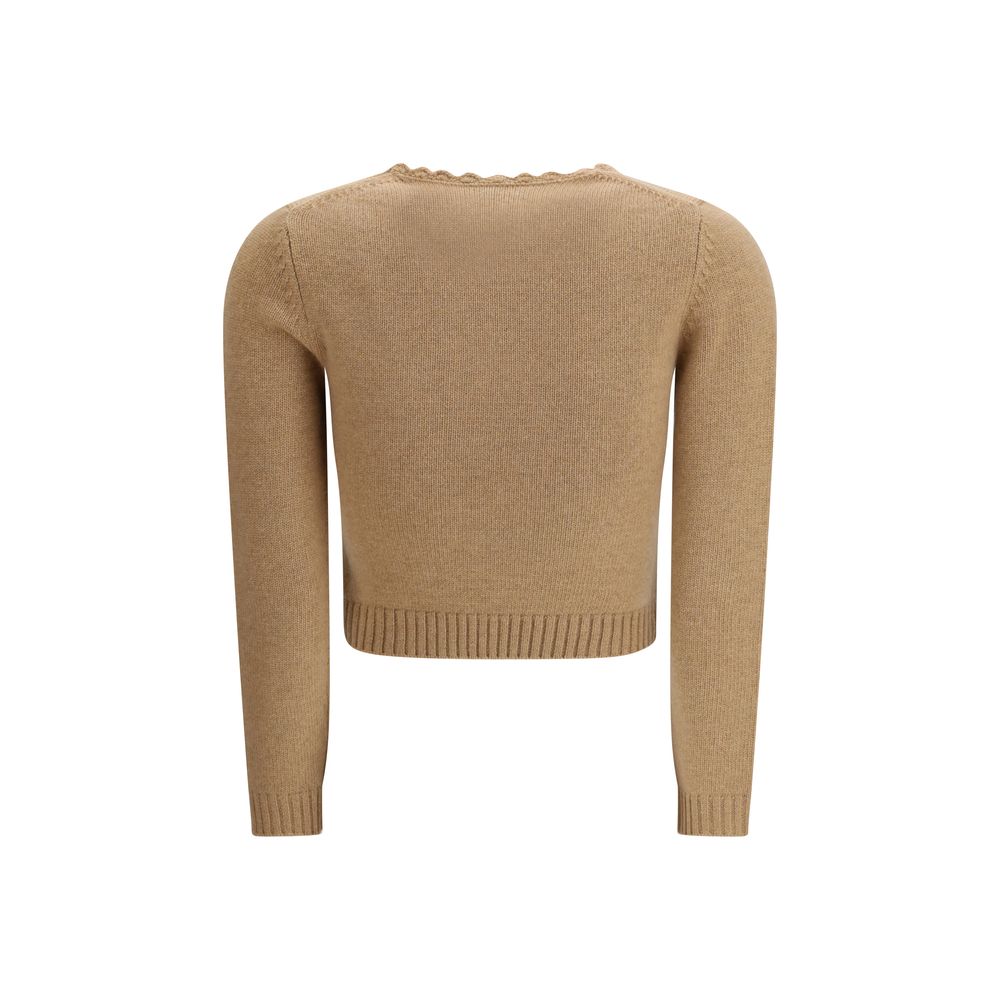 Chloé Brown Wool Sweatshirt Chloé