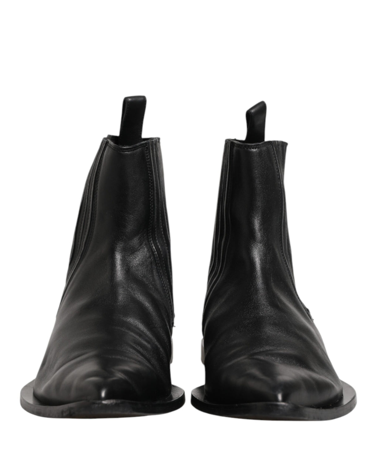 Dolce & Gabbana Black Chelsea Men Short Ankle Boots Shoes - Eljoys Fashion 