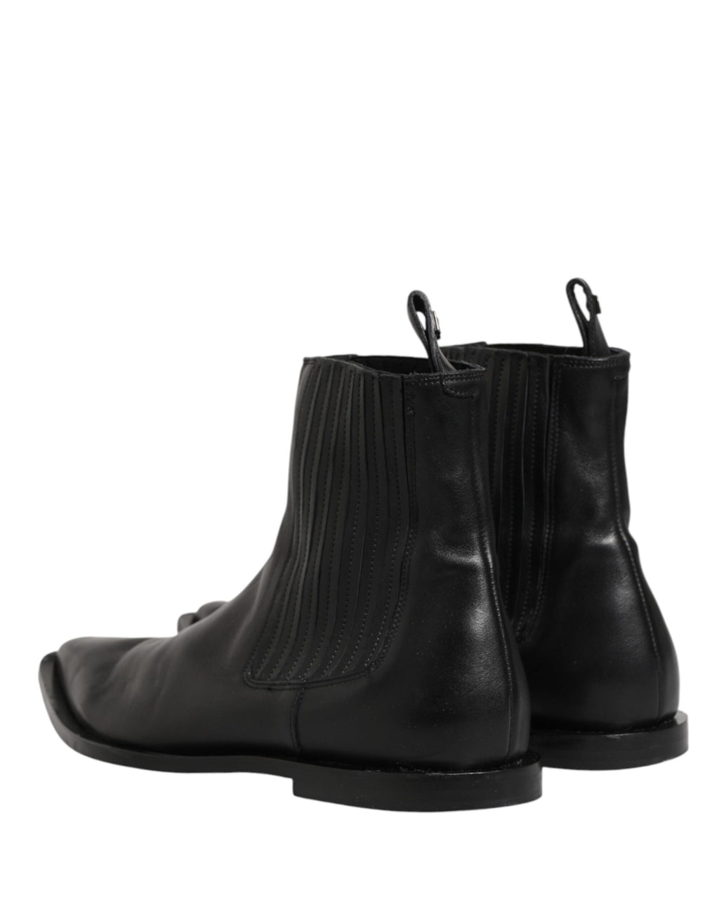 Dolce & Gabbana Black Chelsea Men Short Ankle Boots Shoes - Eljoys Fashion 