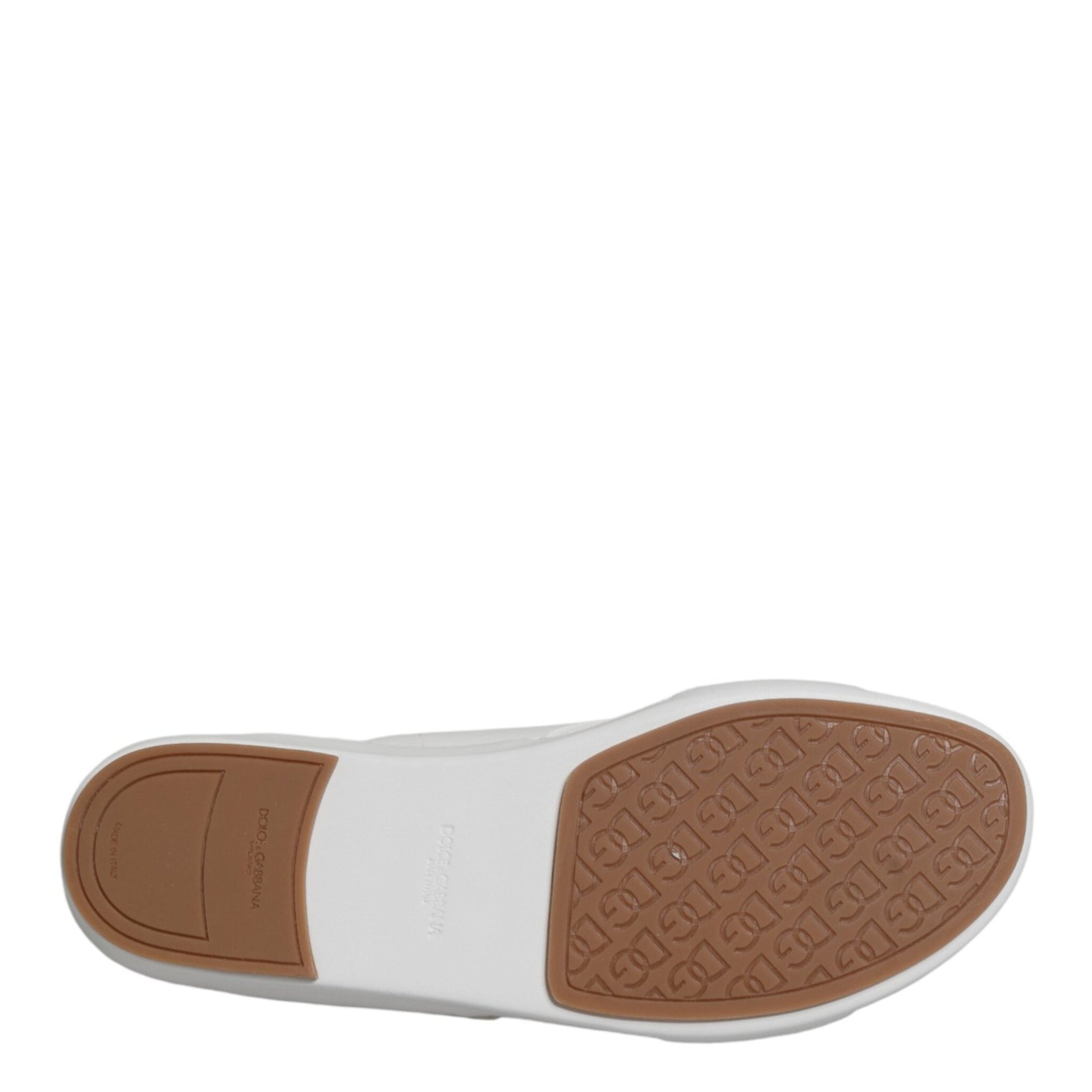 Dolce & Gabbana White DG Cutout Slides Slippers Flats Shoes
