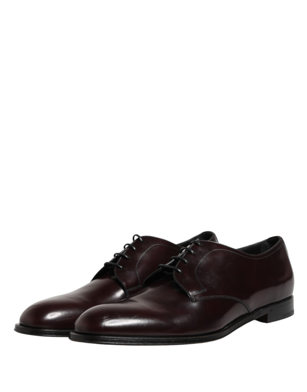 Dolce & Gabbana Black Lace Up Leather Dress Derby Men Shoes - Eljoys Fashion 