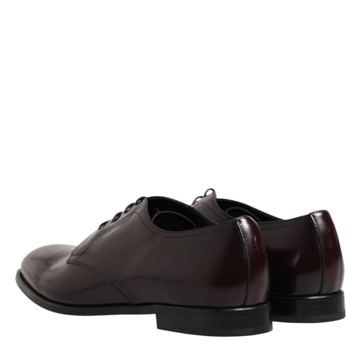 Dolce & Gabbana Black Lace Up Leather Dress Derby Men Shoes