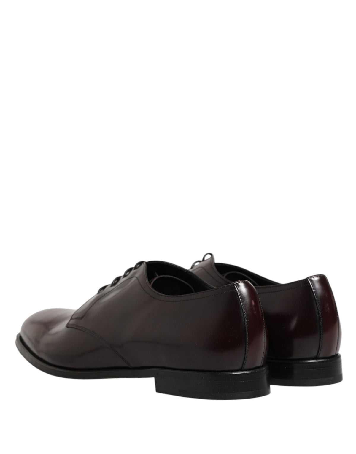 Dolce & Gabbana Black Lace Up Leather Dress Derby Men Shoes - Eljoys Fashion 